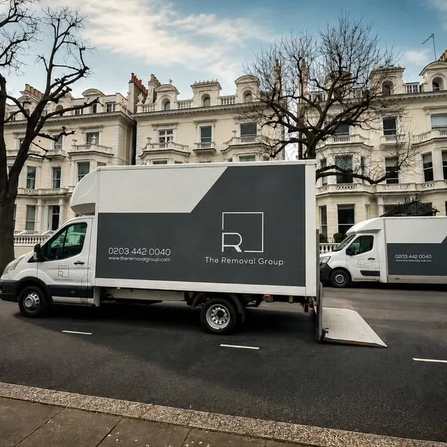 Removal Group vans ready for a storage move in London